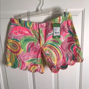 NWT Lilly Pulitzer Scalloped Shorts